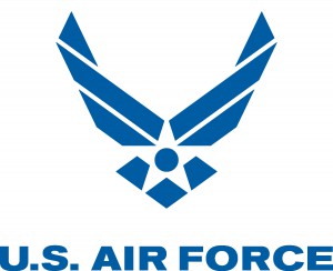 Air Force Logo - Blue, with text